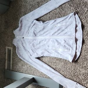 Lululemon gray/white pattern define jacket